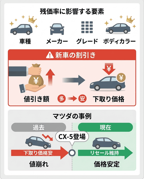 新車時に値引きの大きかった車種は要注意