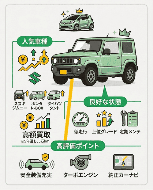 軽自動車は高く売れる？高額買取が叶いやすい軽自動車とは