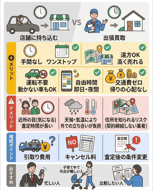 出張買取とは？メリットと注意点