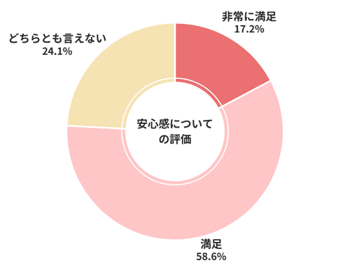 カチミル安心感についての評価