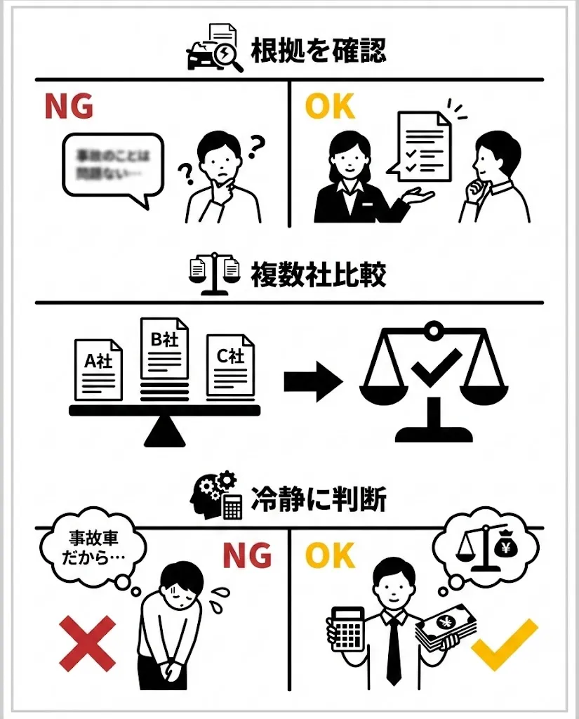 査定額を見てチェックしておきたいこと
