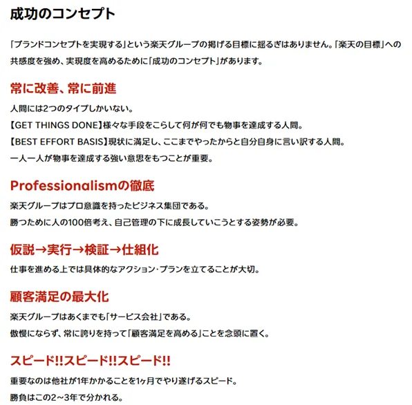 楽天成功コンセプト