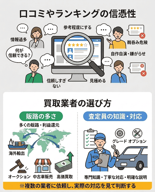買取業者の選び方と注意点