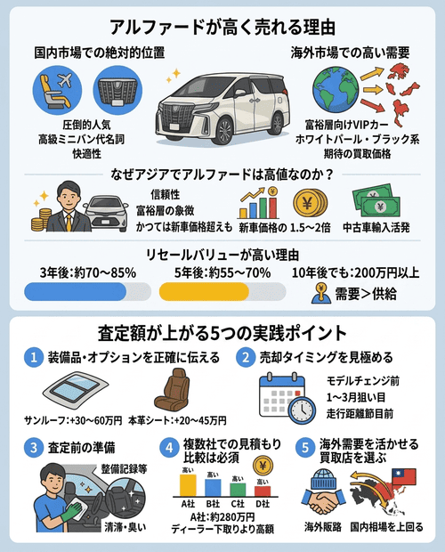 アルファードの買取ポイント