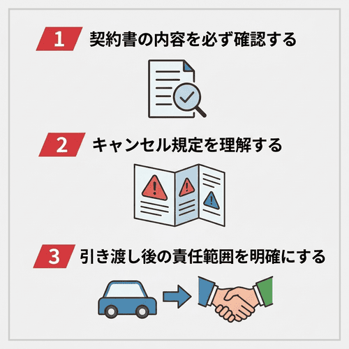トラブルなく売れる？押さえるべき3つの注意点