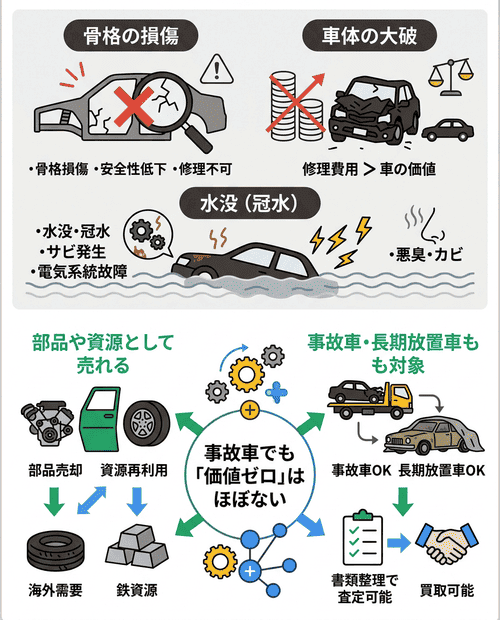 廃車処分にすべき破損状態の判断基準とは？