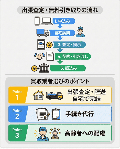 運転できない状態で車を売却する方法