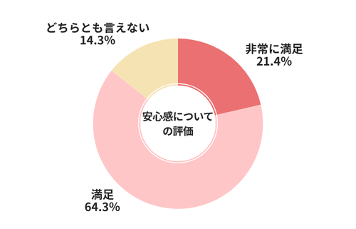 カチミル安心感についての評価